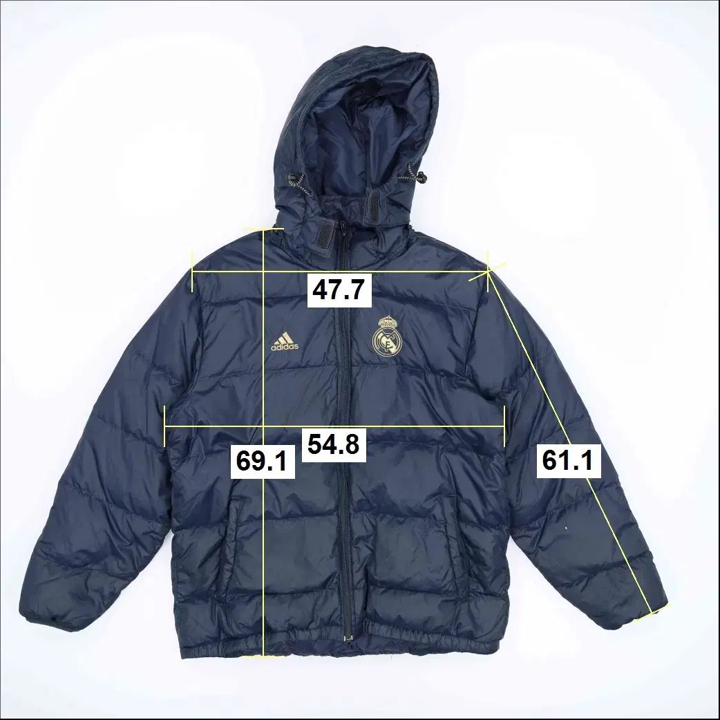 95 アディダス レアルマドリード ダックダウン ダウンジャケット