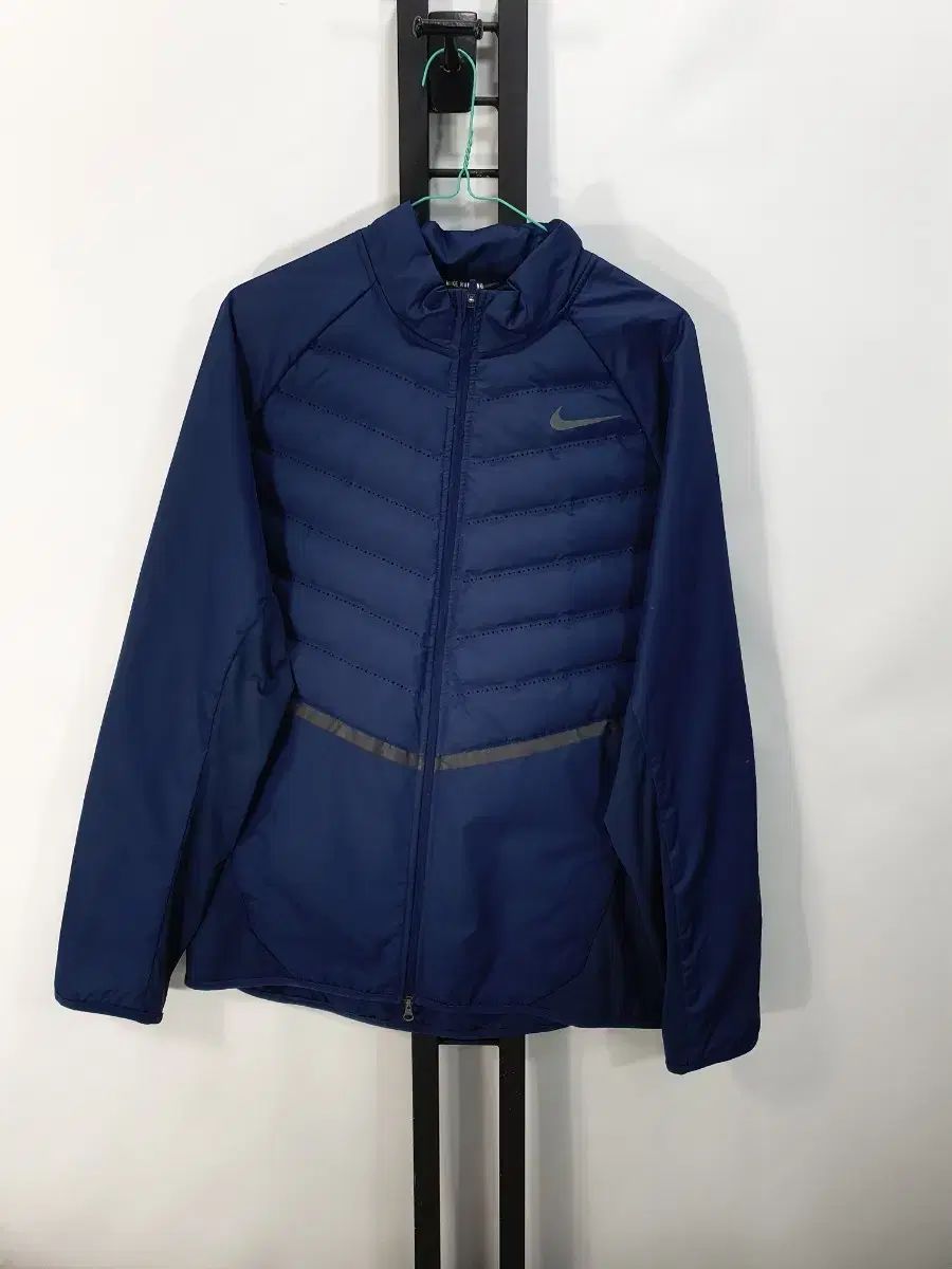 ナイキ エアロロフト 軽量 ダウン ランニング ジャケット ネイビー XL