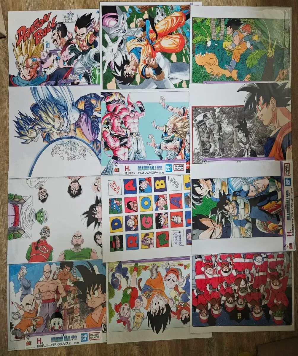 一番くじ ドラゴンボール H賞 40周年 クリアポスター BALL 其之一 7点