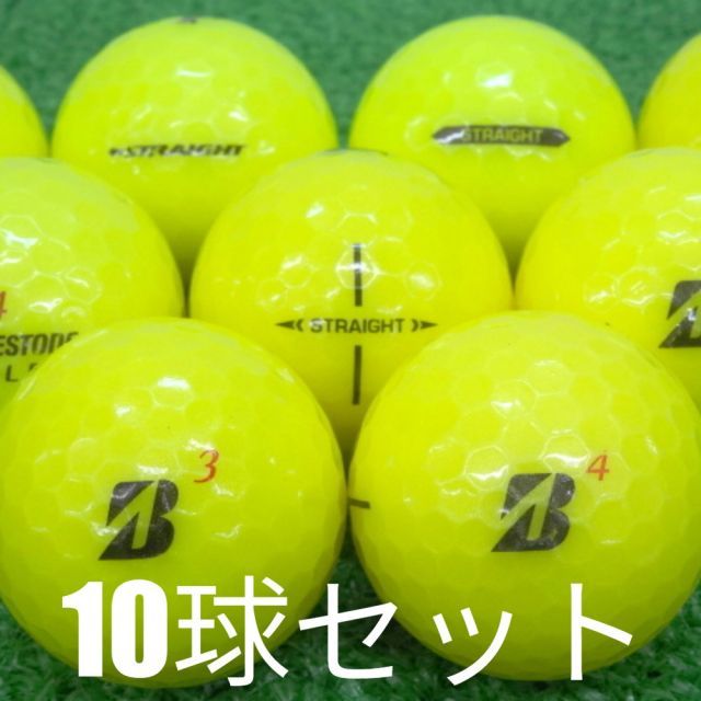 ロストボール ゴルフボール ブリヂストン SUPER STRAIGHT イエロー 10