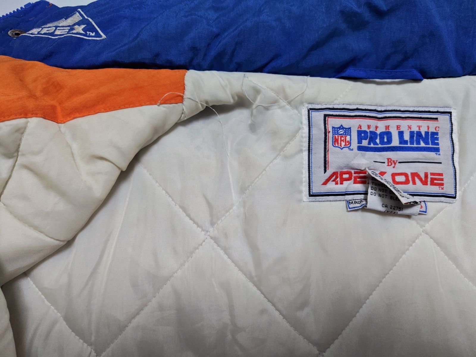 90s NFL Denver Broncos Apex One ナイロンジャケット AUTHENTIC PRO 