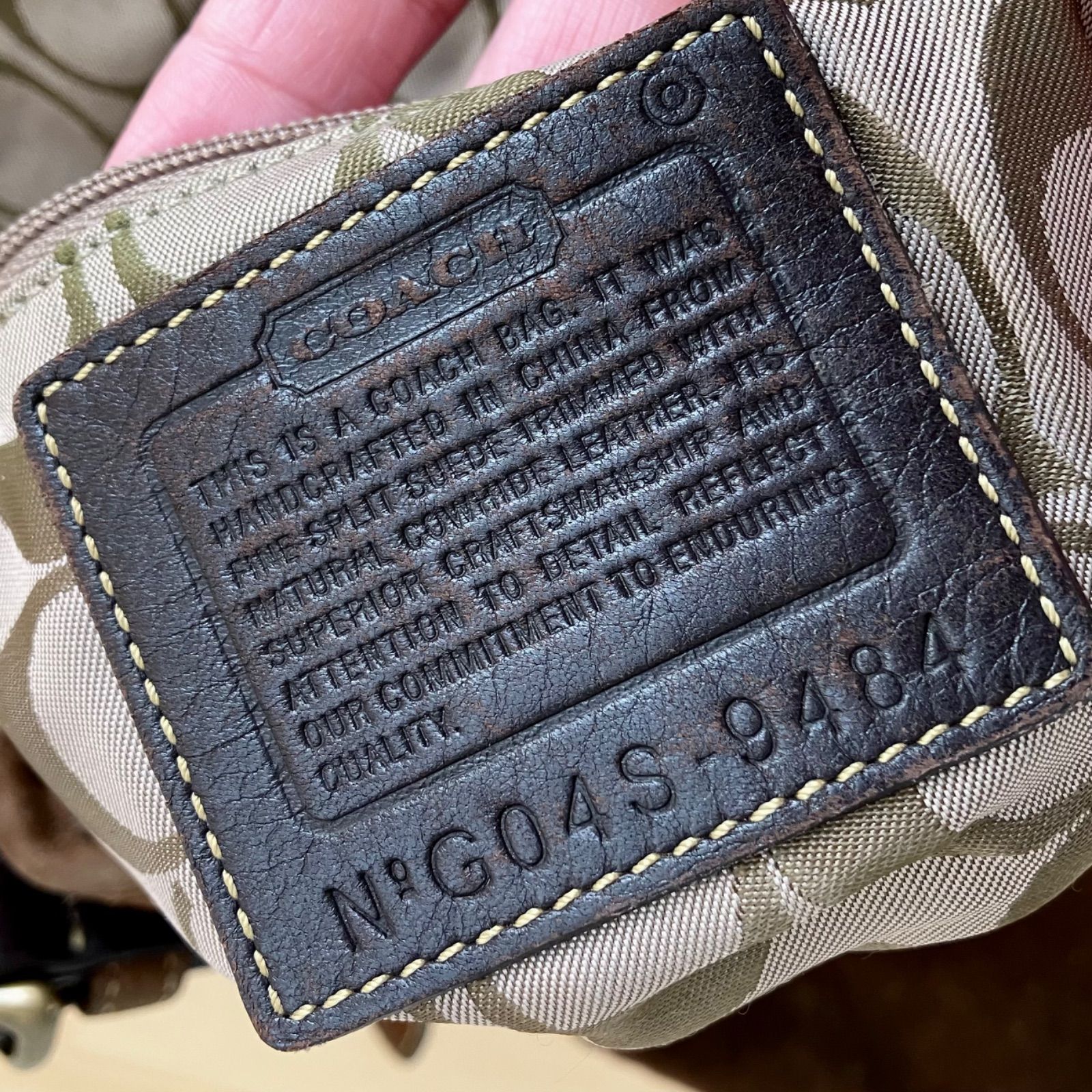 Vintage Coach Brown Suede Leather Shoulder Bag Crossbody y2k RARE