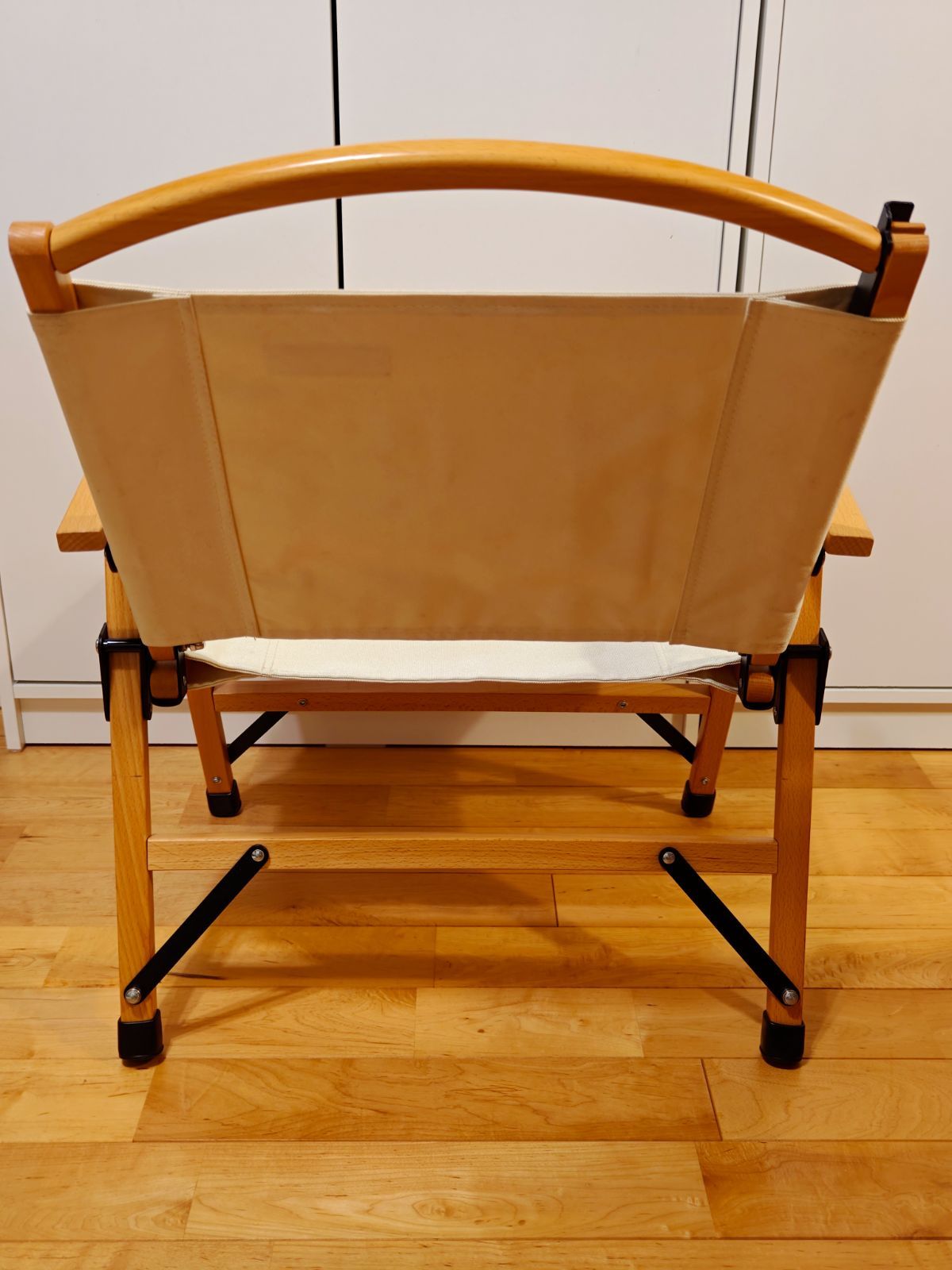 フォールディングウッドチェア ベージュ