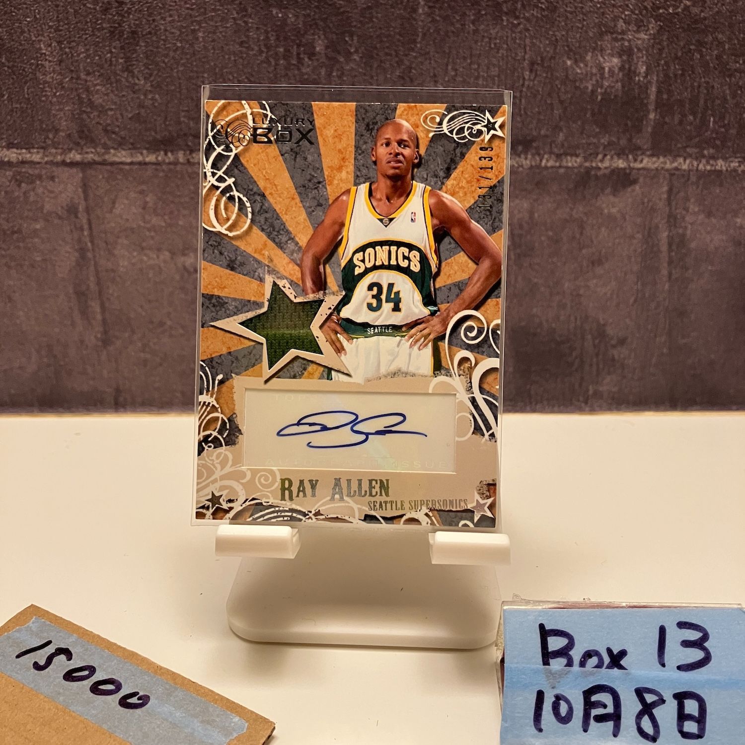 2006 07 Topps Luxury Box Ray Allen 131 139 直筆サインカード Seattle SuperSonics カード