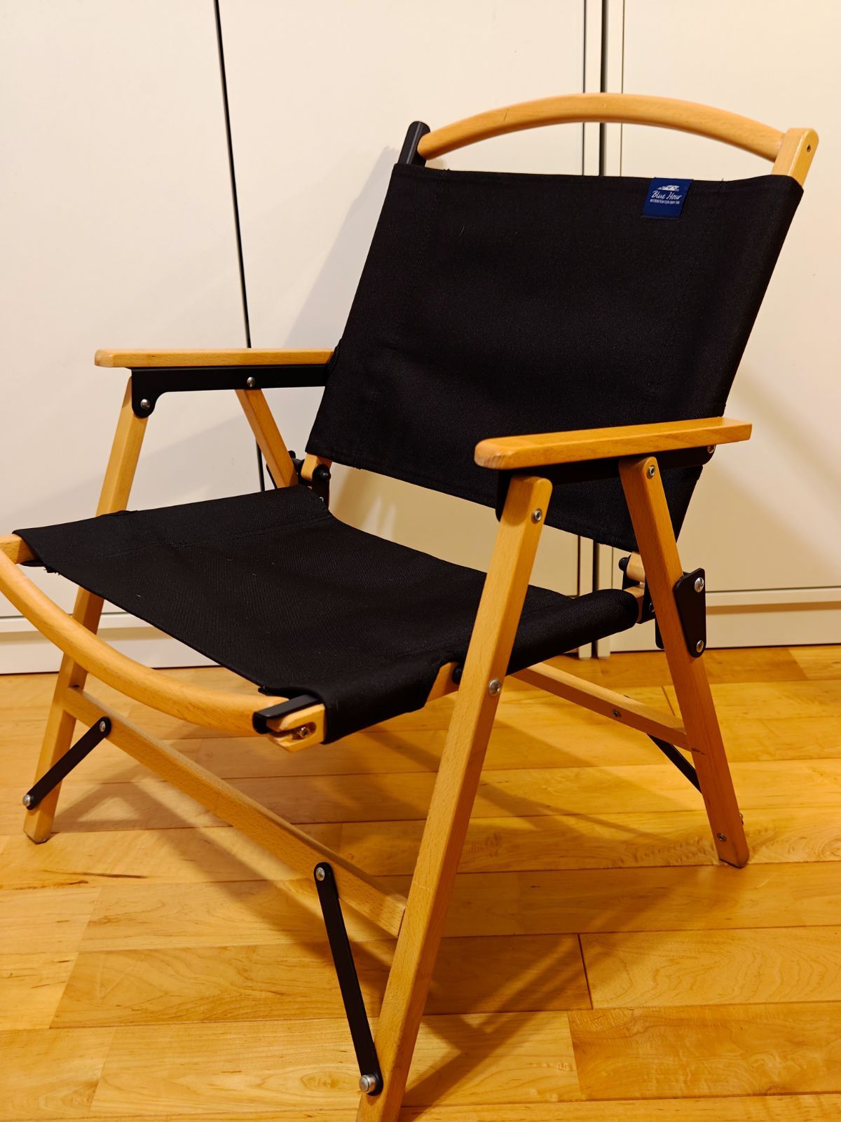 フォールディングウッドチェア ブラック
