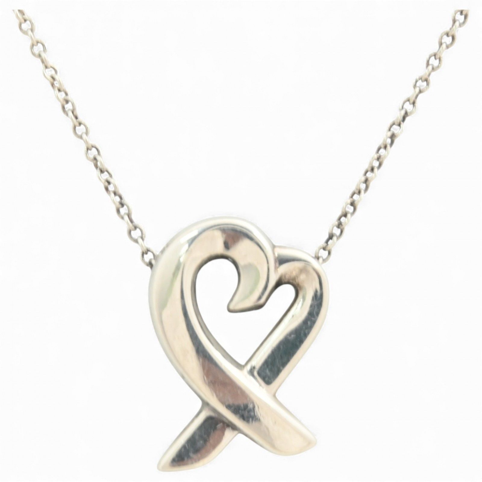 ティファニー パロマ ピカソ ラビングハート ペンダント シルバー Bランク ti 9907 hm