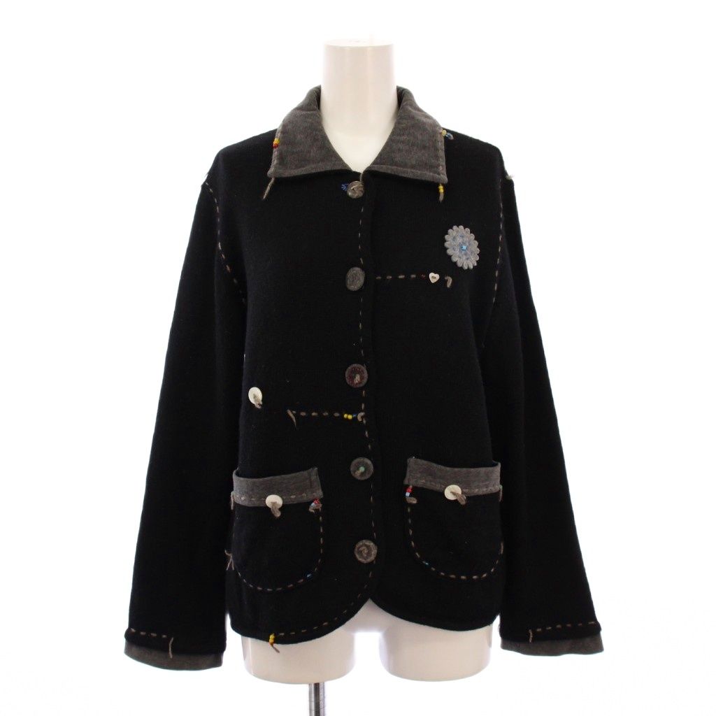 アルベロベロ　OLLEBOREBLA カーディガン　ウール　ビーズ　長袖 アルベロベロ ALBEROBELLO olleborebla ニット カーディガン 長袖