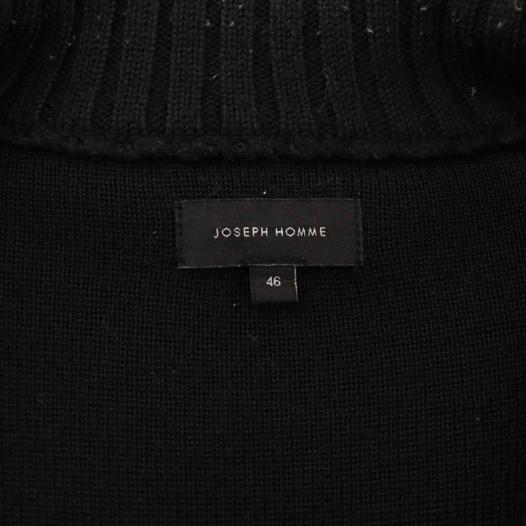 ジョセフオム JOSEPH HOMME ニットジャケット レザー切替 ジップアップ