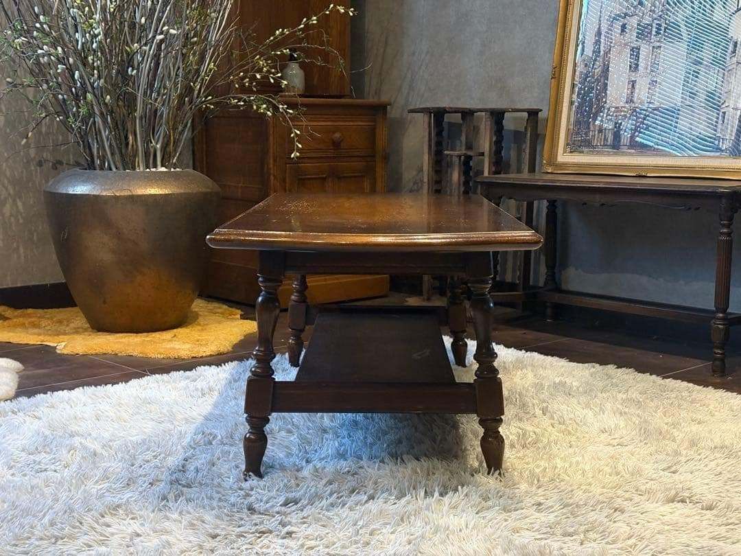 飛騨産業 キツツキマーク ローテーブル センターテーブル アンティーク