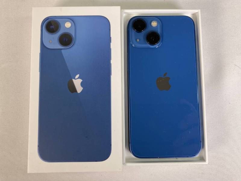 美品】Apple iPhone13mini 512GB ブルー SIMフリー 箱付 付属品完備