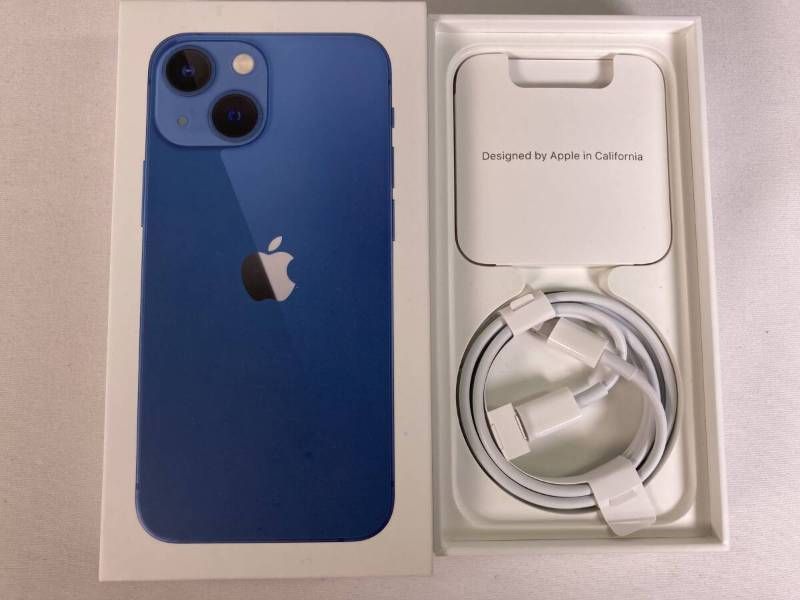 美品】Apple iPhone13mini 512GB ブルー SIMフリー 箱付 付属品完備