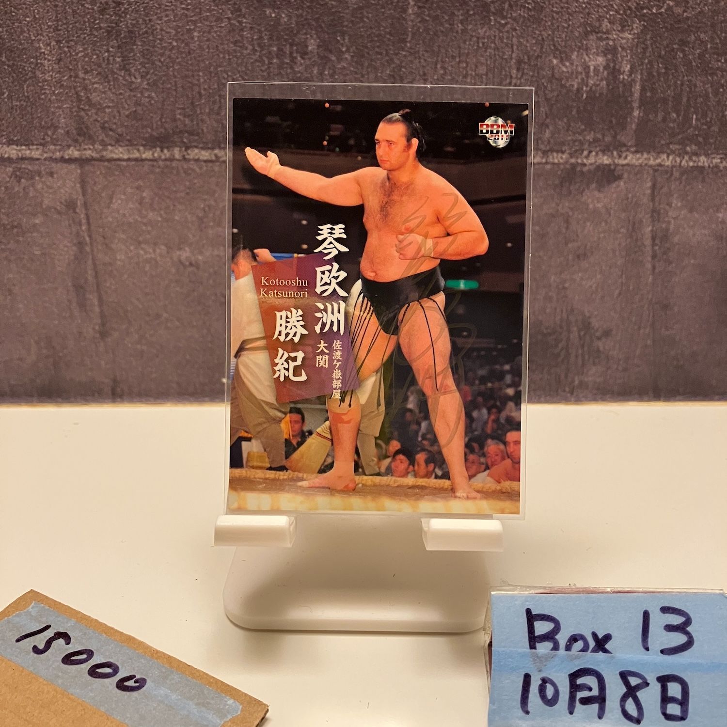 2011 BBM 琴欧洲勝紀 Kotooshu Katsunori サイン 佐渡ヶ嶽部屋 カード