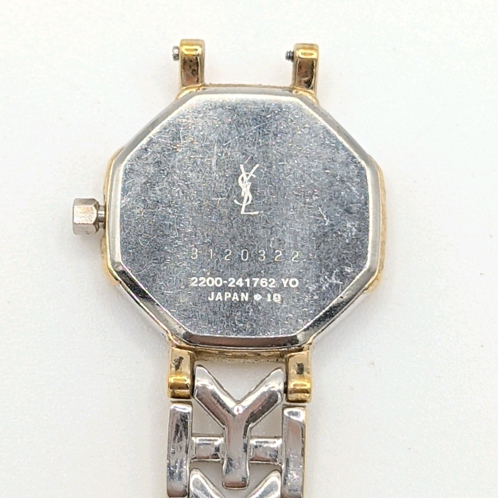 Ysl シルバー×ゴールド クォーツ腕時計 YSL イヴ・サンローラン 腕時計 シルバー×ゴールド クォーツ レディース
