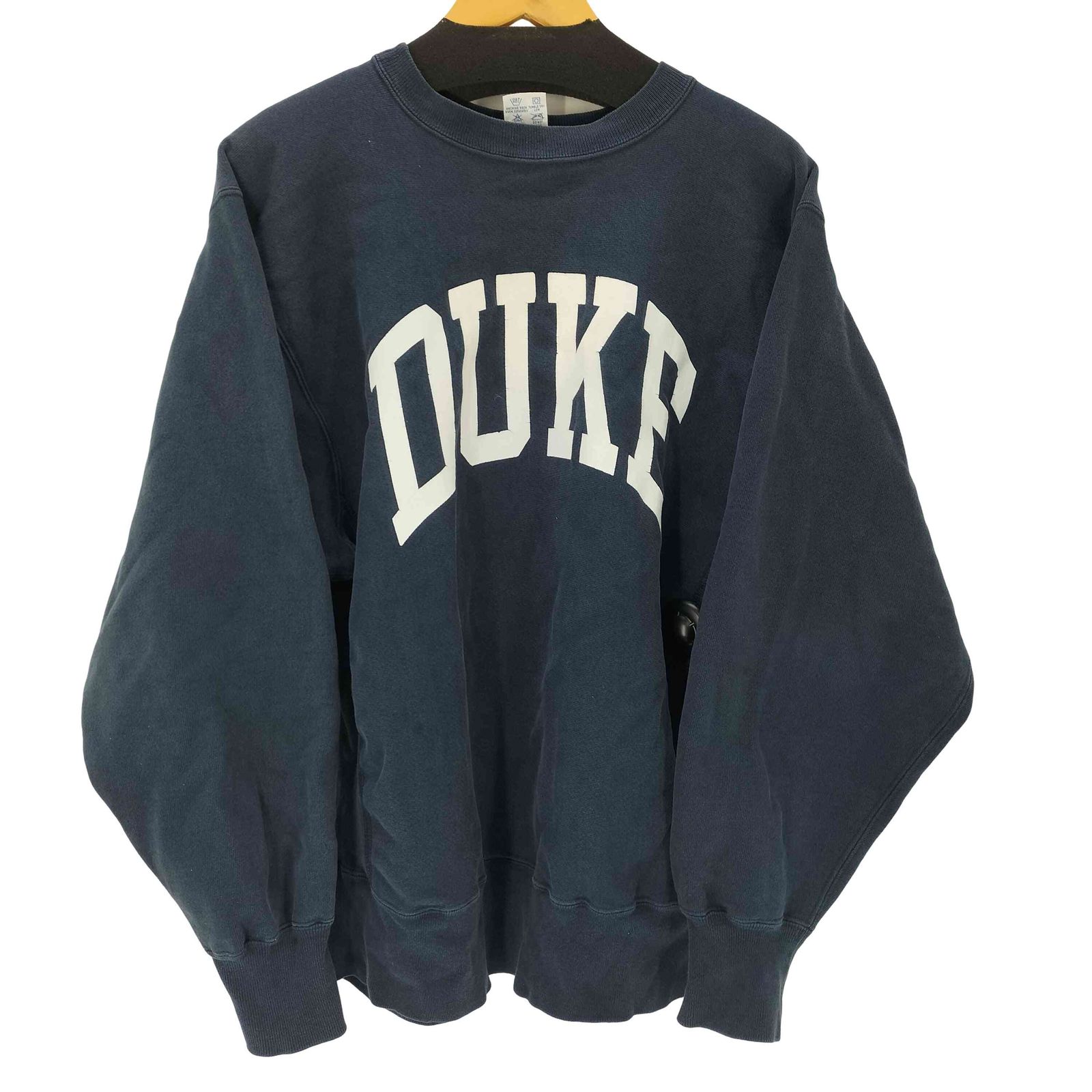 美品90s Champion DUKE大染み込み リバースウィーブ刺繍タグ チャンピオン Champion 90S 刺繍タグ メキシコ製 REVERSE WEAVE