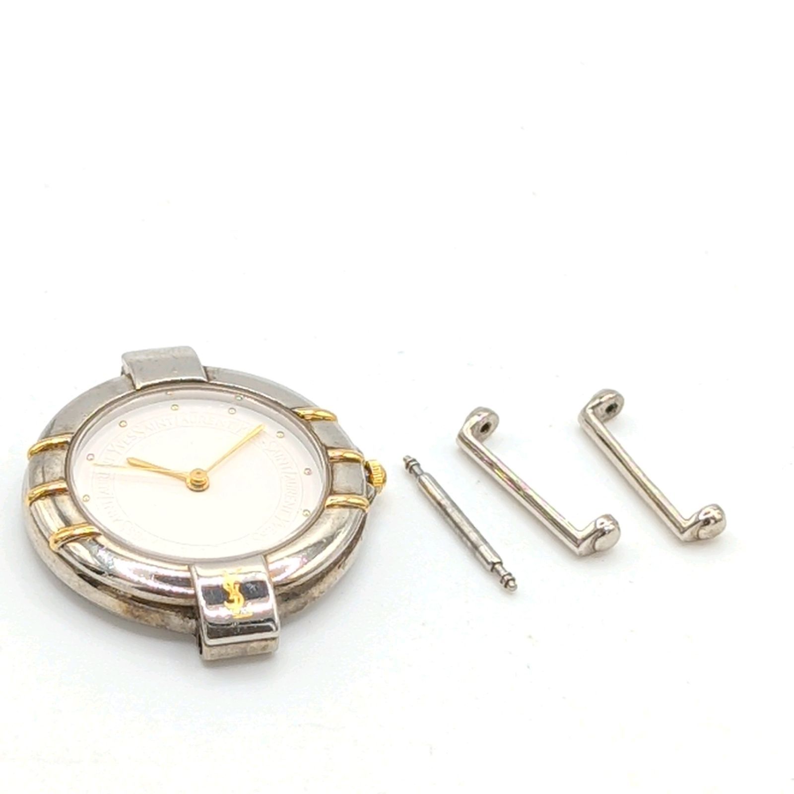 Yves Saint Laurent 4630-E63484 Watch quartz Gold Silver Combi Y2K