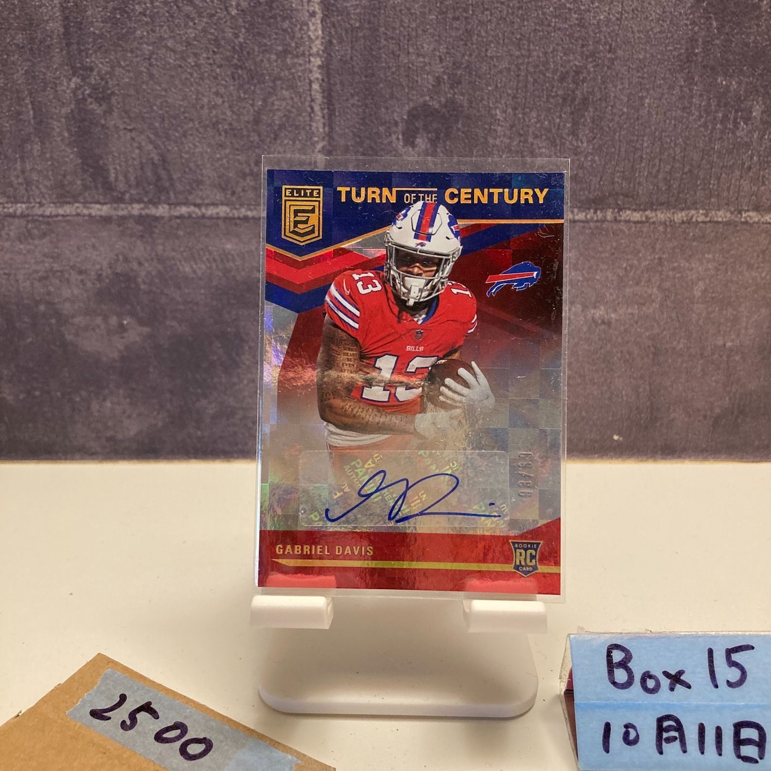 2020 Panini Chronicles Gabriel Davis 直筆サインカード Buffalo