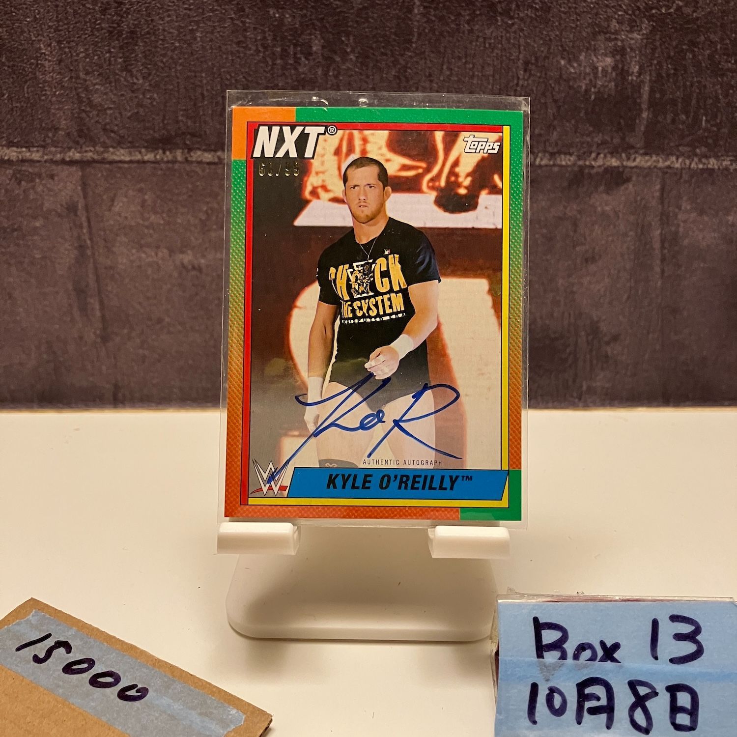 2021 Topps Heritage WWE Kyle O Reilly 56/99 直筆サインカード NXT