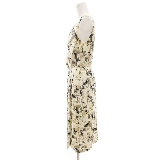 高級 マックスマーラ 白タグ ペイズリー柄カシュクールワンピース 総柄 40 マックスマーラ MAX MARA 白タグ ドレス ノースリーブワンピース