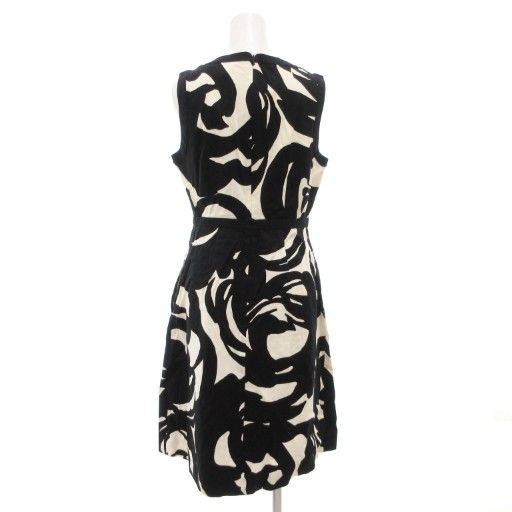 美品✨エスマックスマーラ ノースリーブ 総柄 ワンピース 38 マックスマーラステュディオ Max Mara Studio ノースリーブワンピース