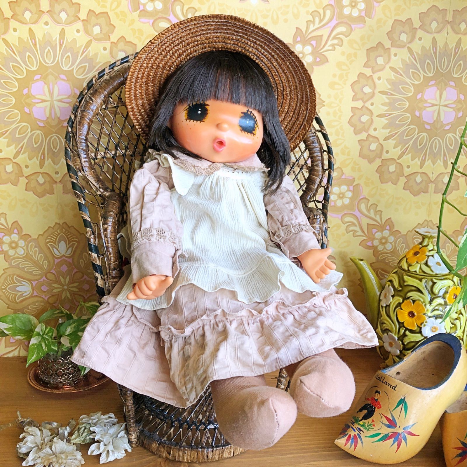 マドモアゼルジェジェ48cm/抱き人形/昭和レトロ - メルカリ