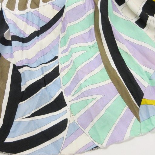 エミリオプッチ EMILIO PUCCI プッチ柄 フレアスカート 総柄 ロング 38