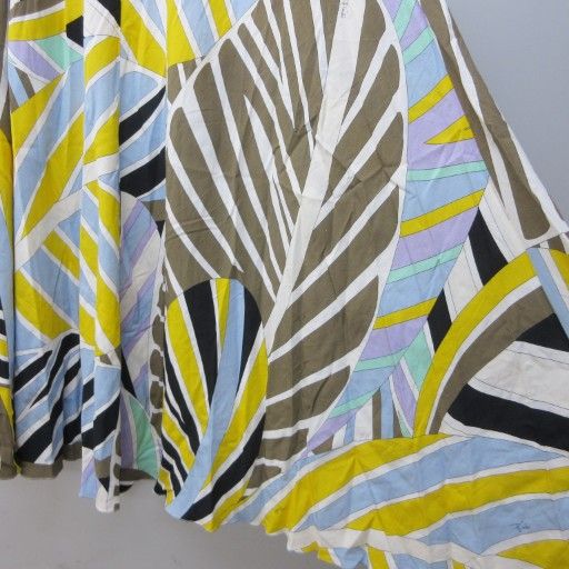 エミリオプッチ EMILIO PUCCI プッチ柄 フレアスカート 総柄 ロング 38