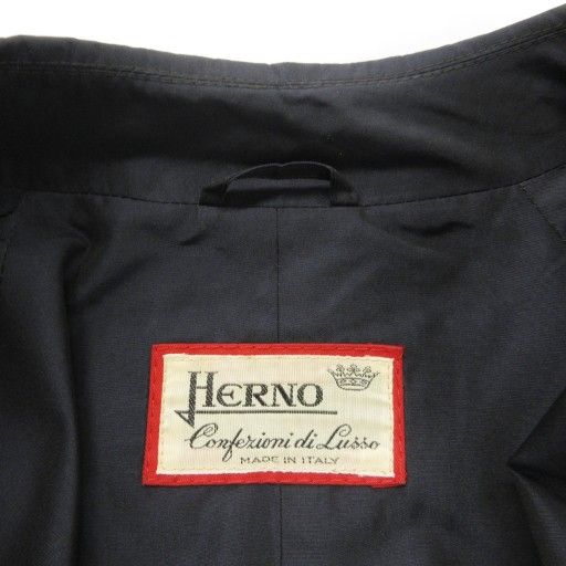 ヘルノ HERNO ヴィンテージ ステンカラーコート ジャケット シルク
