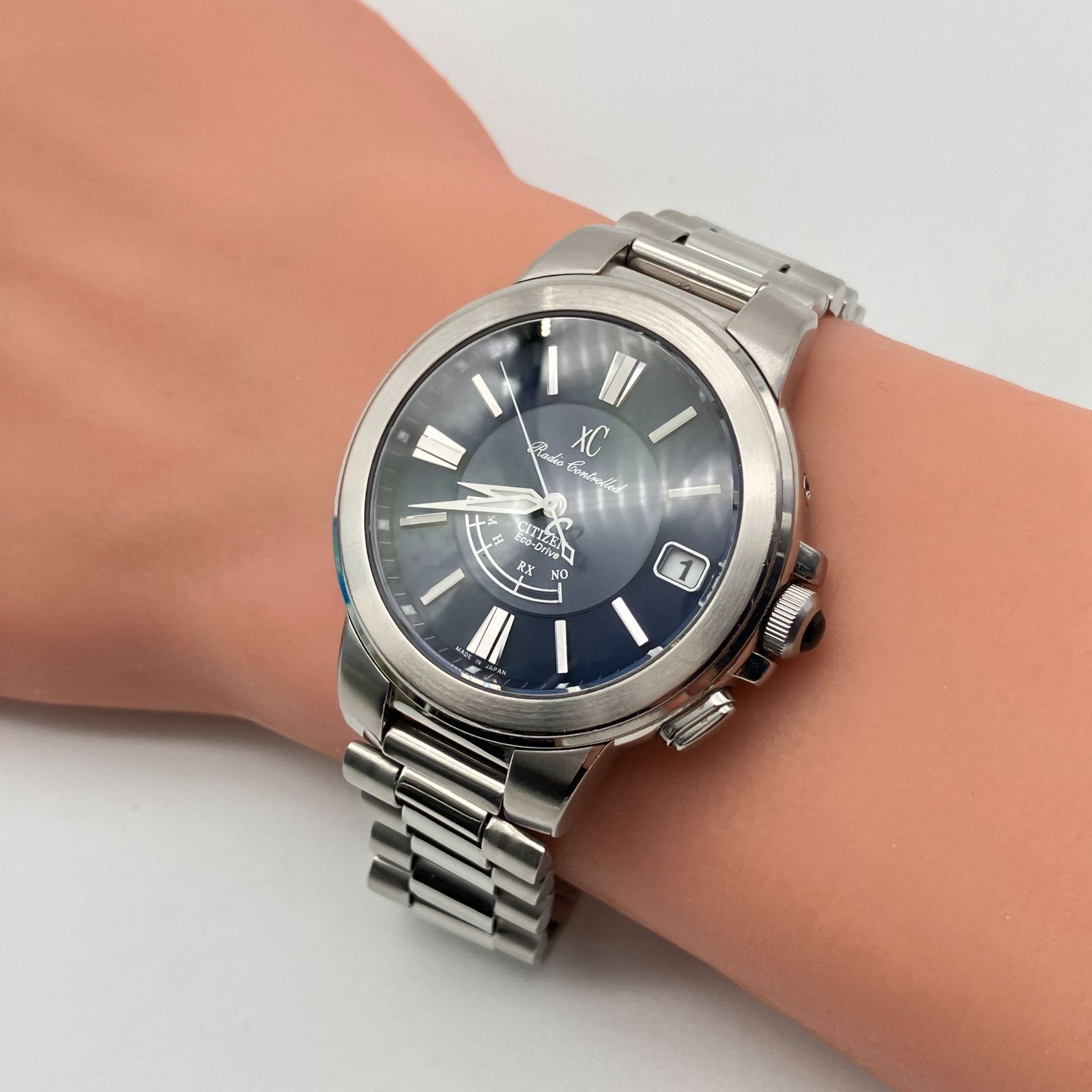 中古】シチズン CITIZEN xC クロスシー エコドライブ 電波時計 腕時計