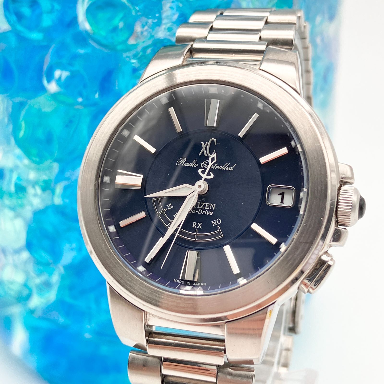 中古】シチズン CITIZEN xC クロスシー エコドライブ 電波時計 腕時計