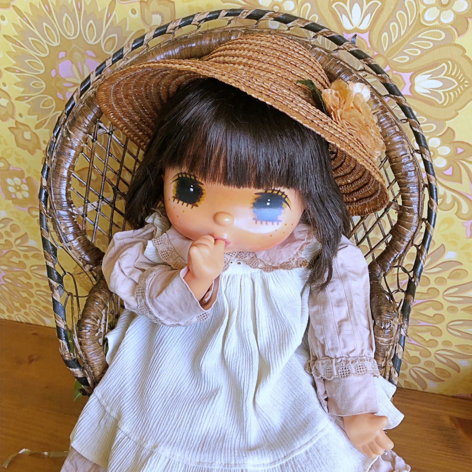 マドモアゼルジェジェ48cm/抱き人形/昭和レトロ - メルカリ