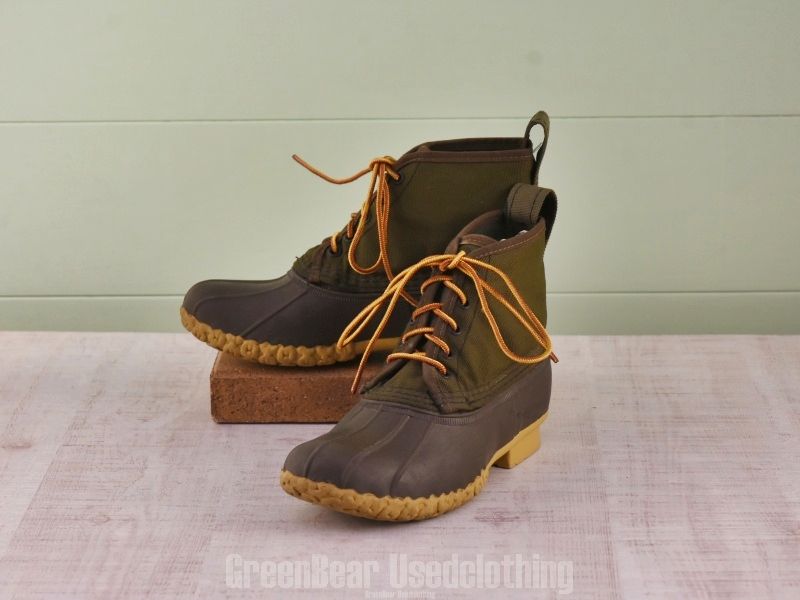 E 163 L Bean ビーンブーツ ナイロン カーキ レディース 23 cmくらい