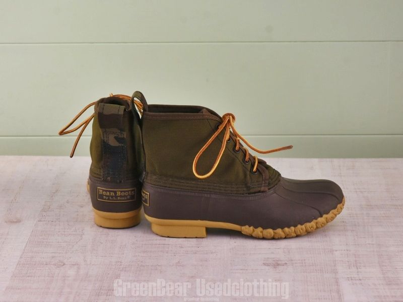 E 163 L.L.Bean ビーンブーツ ナイロン カーキ レディース 23 cmくらい