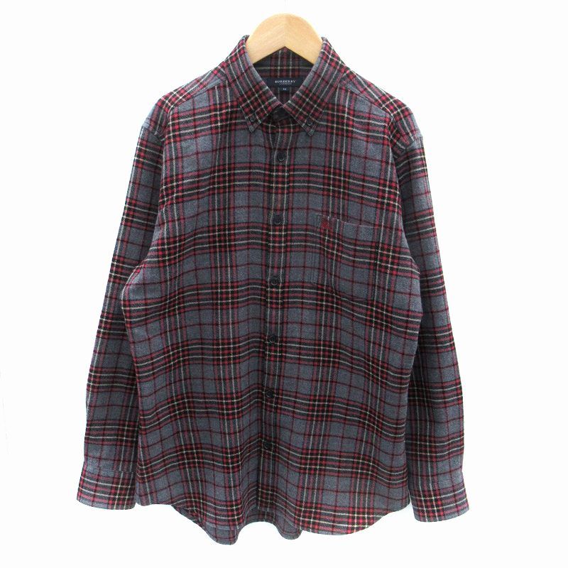 パズーBURBERRY チェック柄 長袖シャツ XXL ネルシャツ 楽天市場