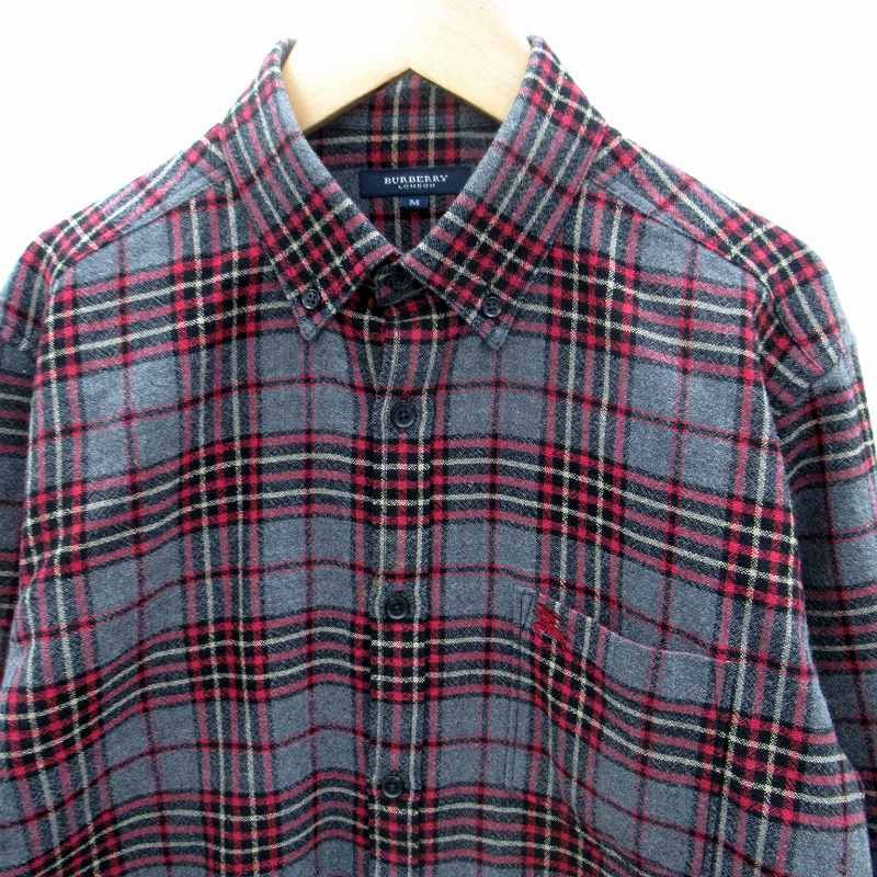 パズーBURBERRY チェック柄 長袖シャツ XXL ネルシャツ 楽天市場