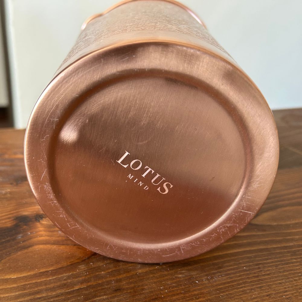  水差し 銅製 ピッチャー 純銅 99 インド製 ハンドメイド ワイングラス 菜箸 水筒 弁当箱 水筒