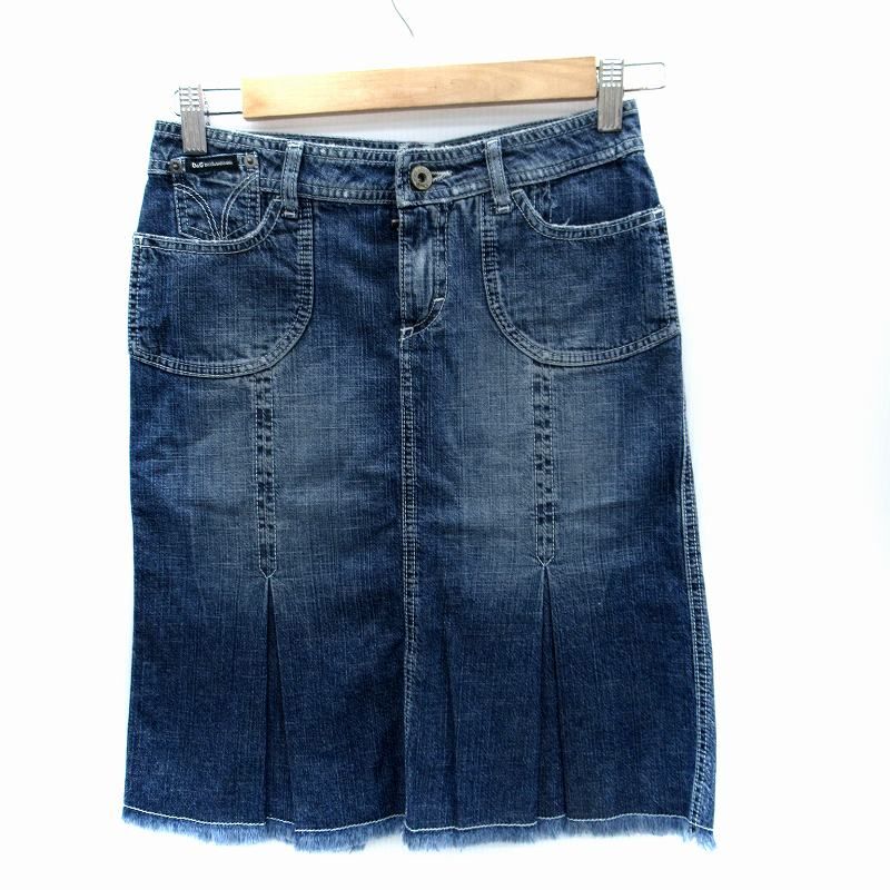 ドルチェ&ガッバーナ ドルガバ DOLCE&GABBANA デニムタイトスカート