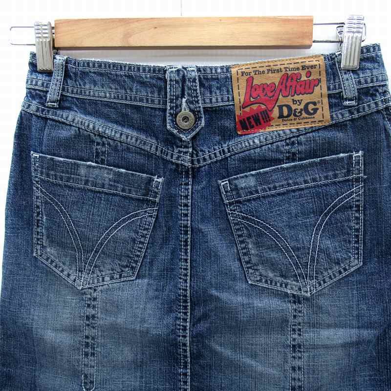 ドルチェ&ガッバーナ ドルガバ DOLCE&GABBANA デニムタイトスカート