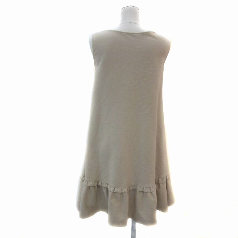 ルネ Rene ドレス ワンピース ひざ丈 ノースリーブ ラウンドネック 34