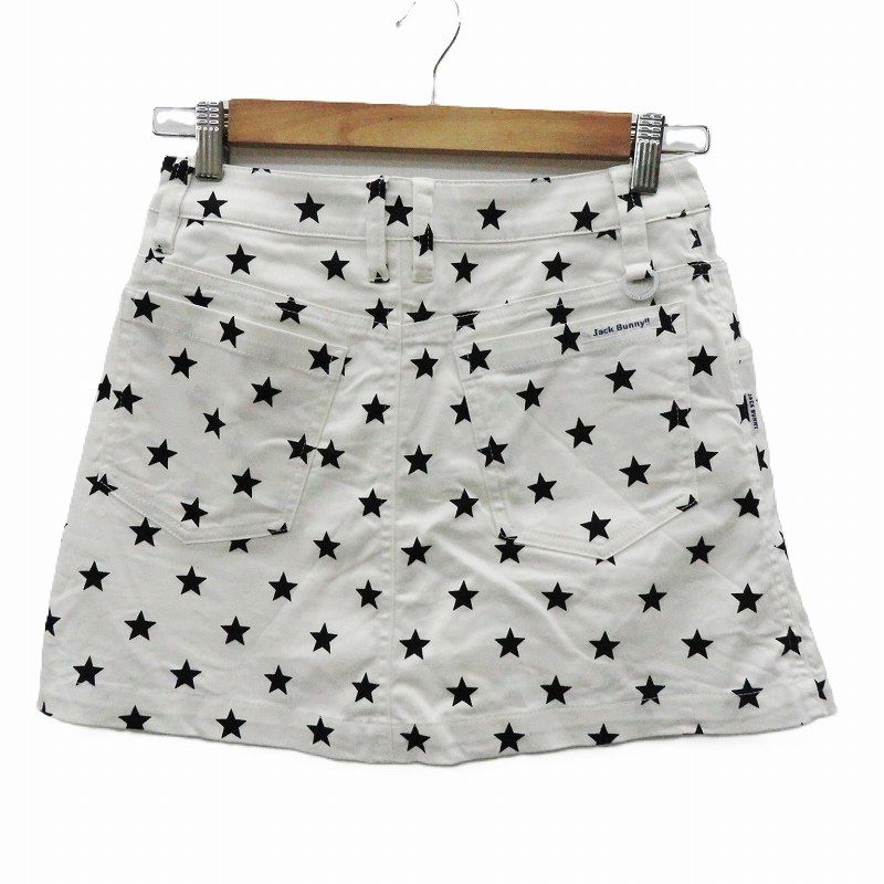 ジャックバニー jack bunny ゴルフウェア 台形スカート ミニ丈 スター