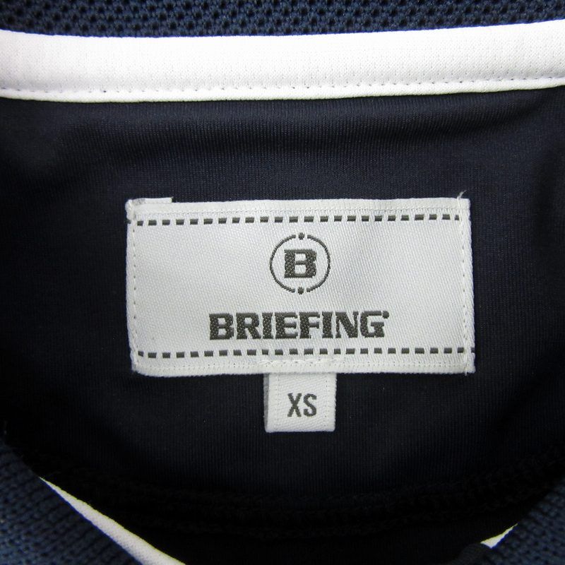 ブリーフィング BRIEFING タグ付き ゴルフウエア ポロシャツ 半袖 XS