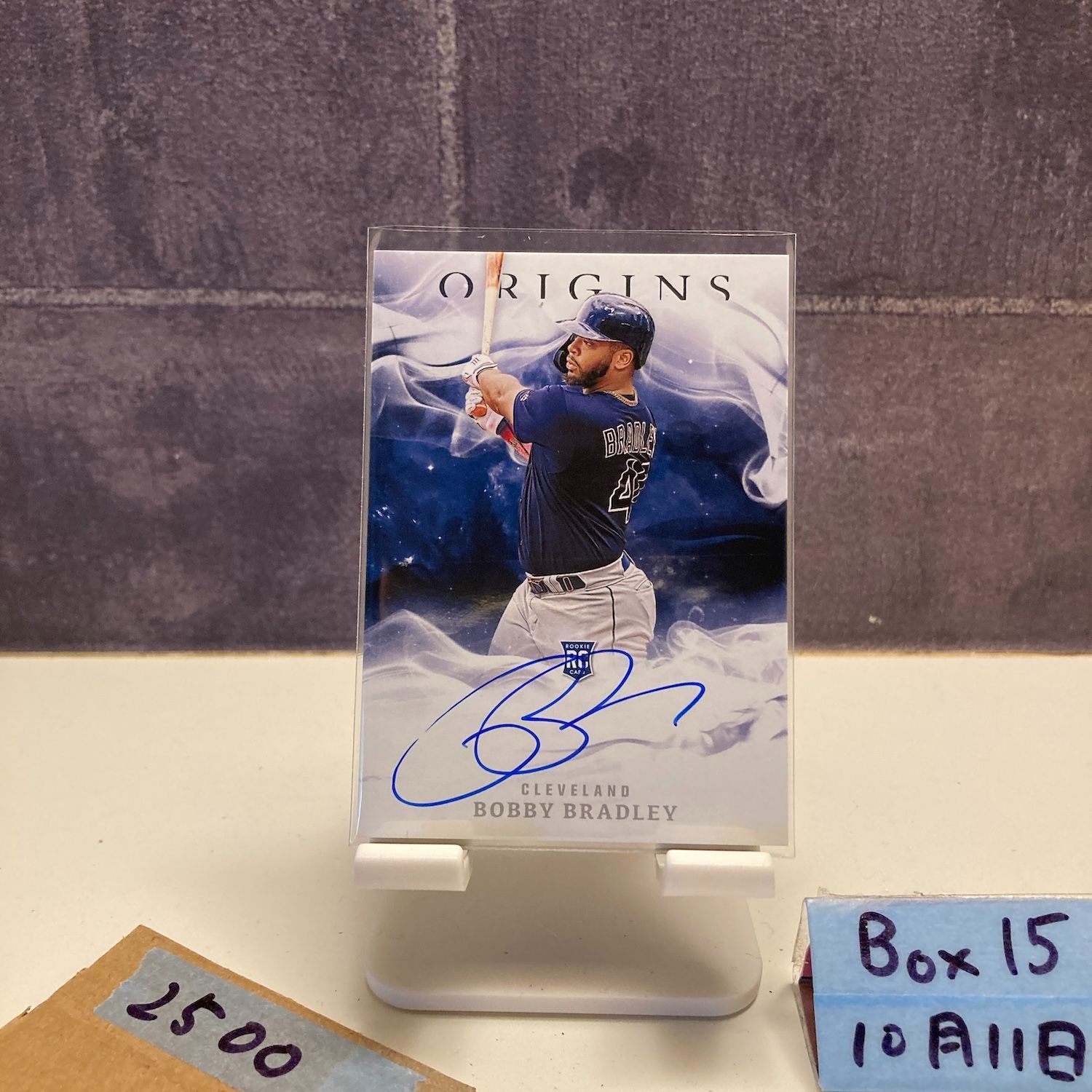 2020 Panini Origins Bobby Bradley 直筆サインカード Cleveland RC