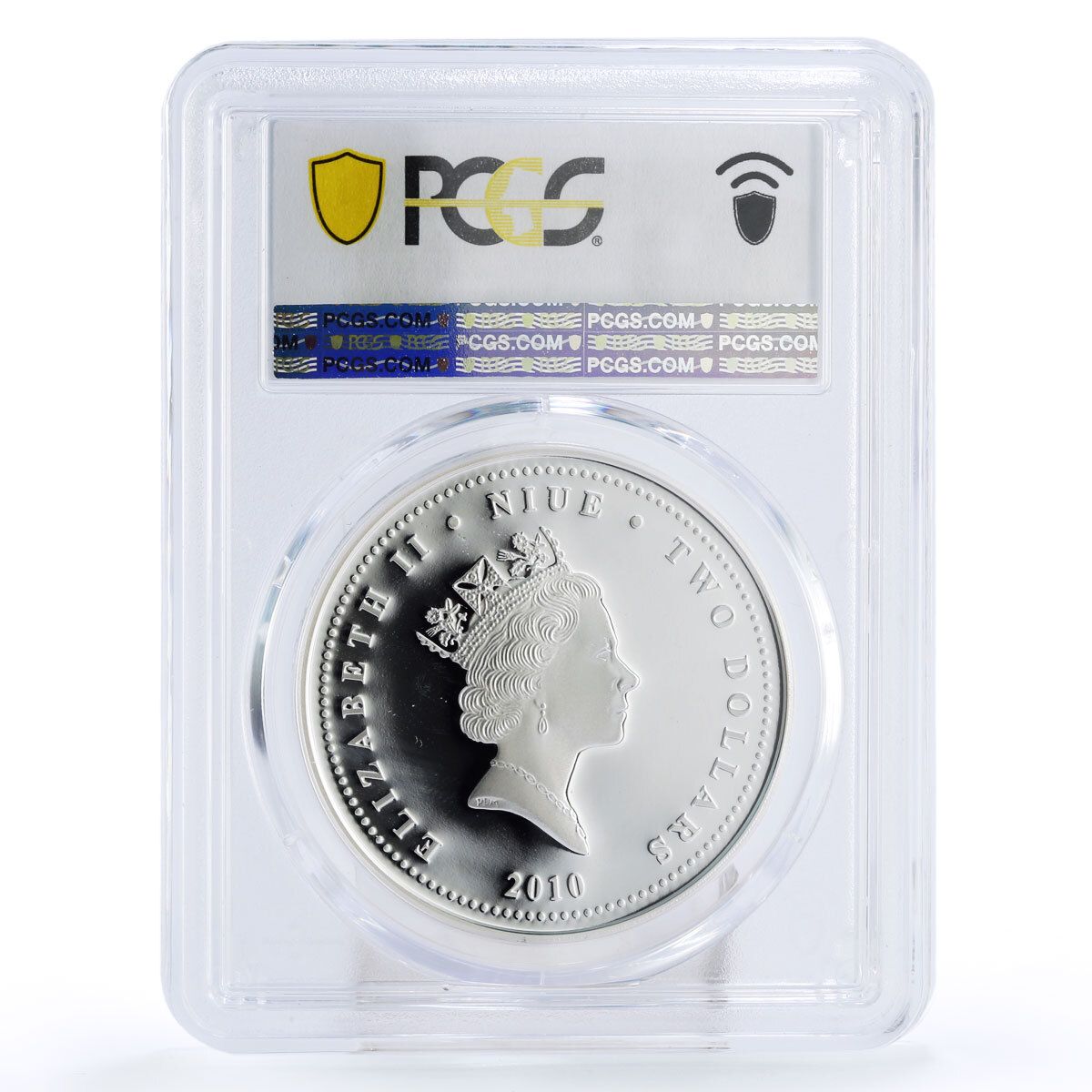 ニウエ 2ドル 有名なオリエント鉄道の列車 PR69 PCGS 銀貨 2010年