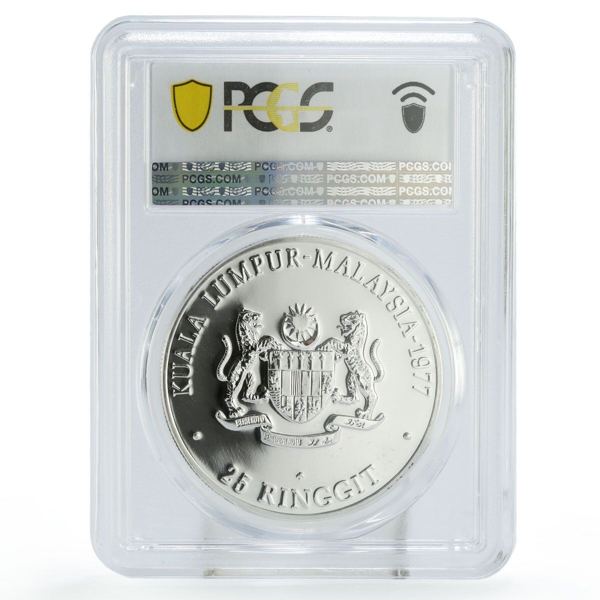 マレーシア 25 リンギット 第 9 回南アジアオリンピック大会 MS67 PCGS