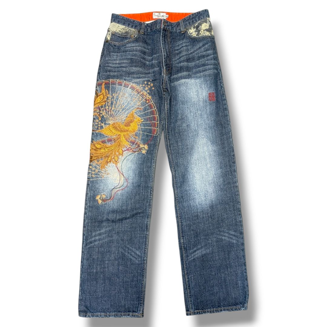 希少XLサイズ】絡繰魂 カラクリダマシイ 和柄 鳳凰 不死鳥