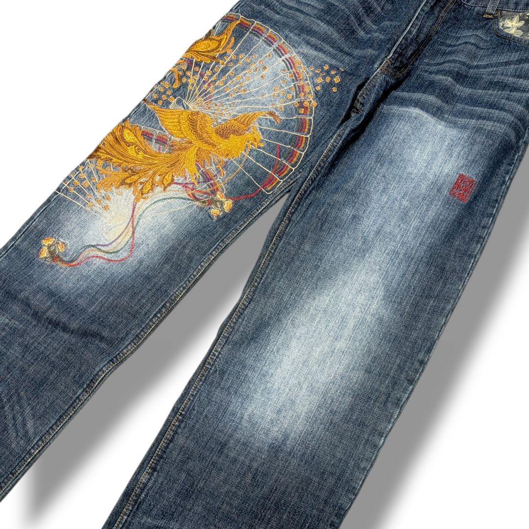 希少XLサイズ】絡繰魂 カラクリダマシイ 和柄 鳳凰 不死鳥