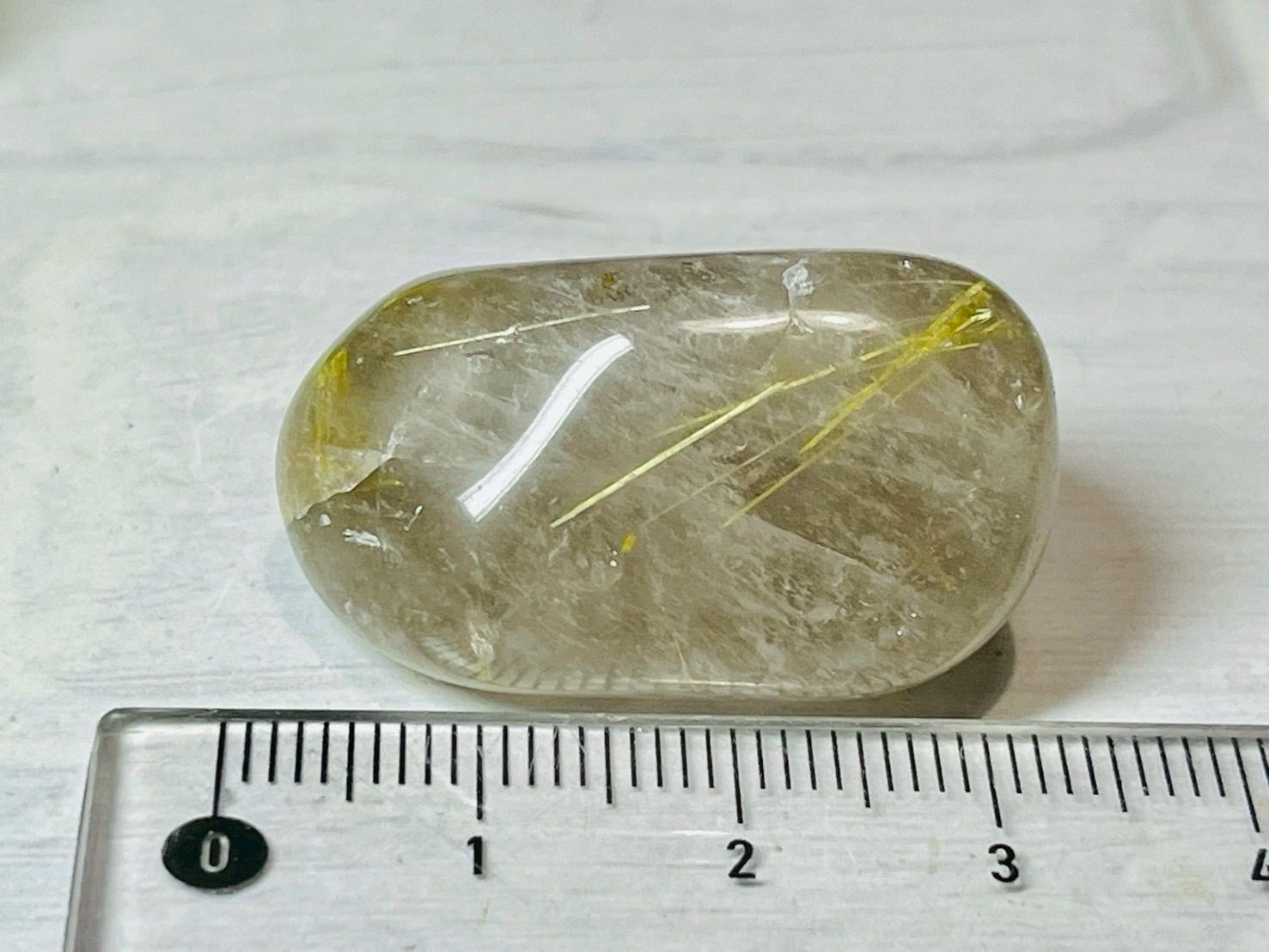 タイチンルチル ゴールド ルチルクォーツ スモーキークォーツ タンブル