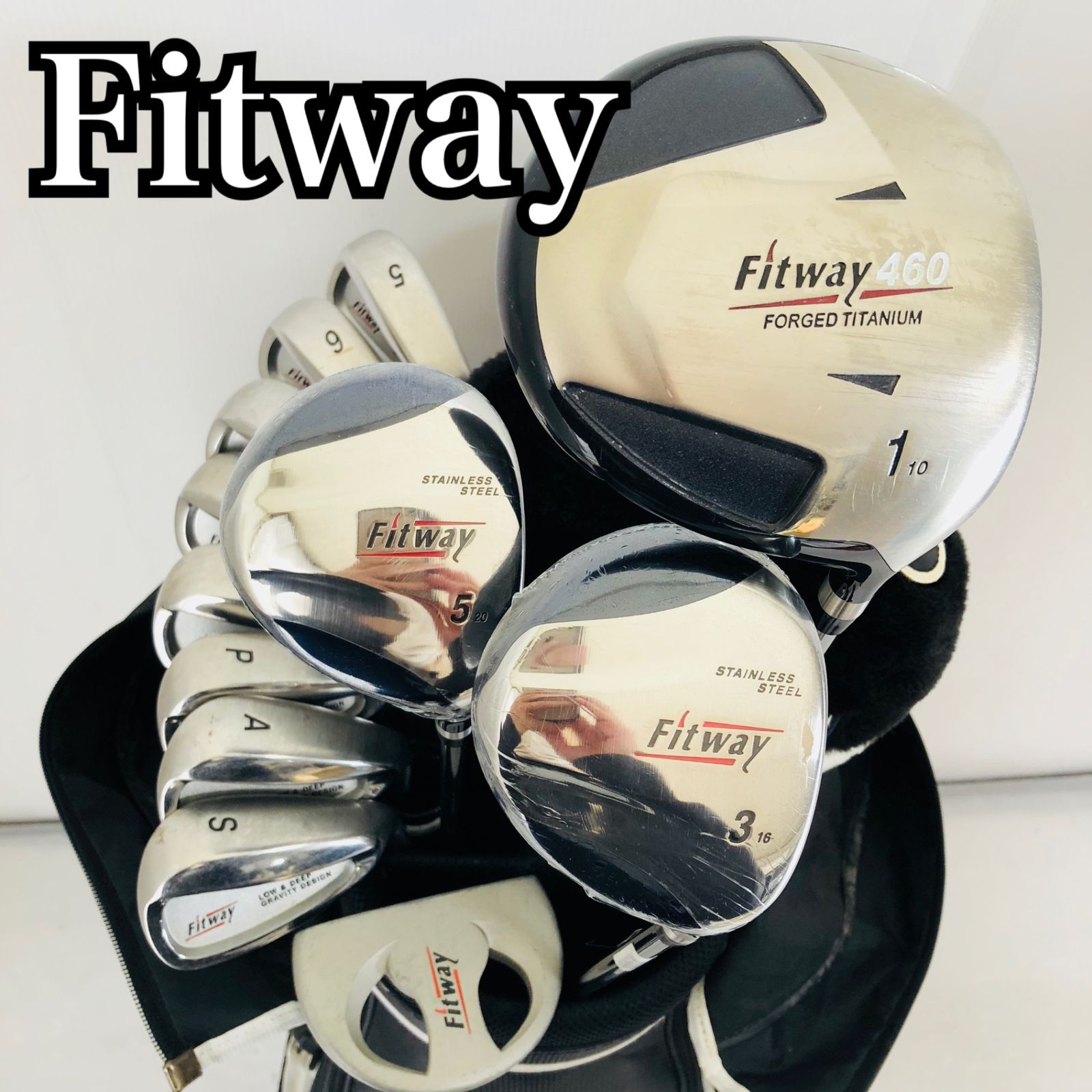 Fitway フィットウェイ メンズ ゴルフ クラブ セット 初心者 入門
