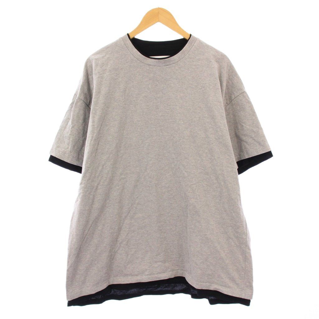 JIL SANDER / Double-layered T-shirt/Tシャツ/48/コットン/YLW/J61GC0002 ジルサンダー JIL SANDER Double-layered T-shirt ダブルレイヤードT