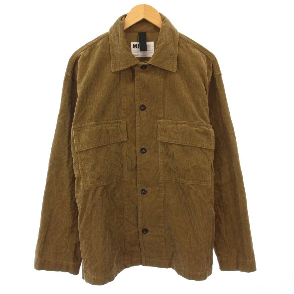 新品 24AW MHL DRY COTTON NEEDLE CORD シャツ M DRY COTTON NEEDLECORD SHIRT | MARGARET HOWELL（マーガレット