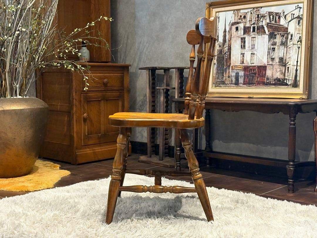 飛騨産業 キツツキマーク ウィンザーチェア スポークチェア